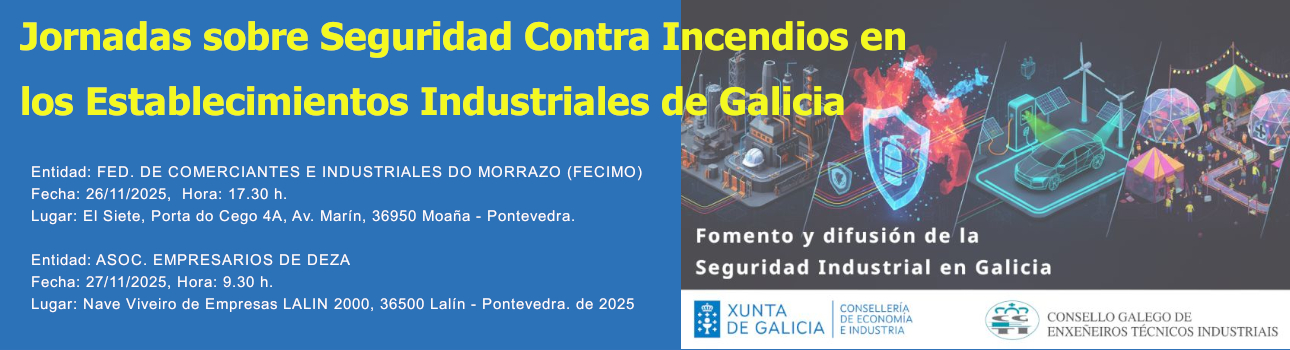Cabecera Jornadas seguridad industrial en Galicia 1290 350 noviembre 2025