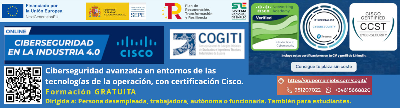 Slide Formación gratuita para Colegiados Ciberseguridad Cisco OCT24 1290 350